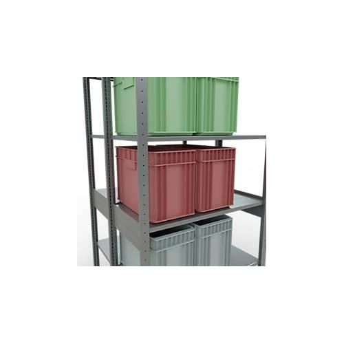 4004514261915 - SCHULTE Lagertechnik - StecksDoppelgrundregal Typ 150 - 2500x1000x2x500 mm verz2x6 Böden 4004514261915 - SCHULTE Lagertechnik - StecksDoppelgrundregal Typ 150 - 2500x1000x2x500 mm verz2x6 Böden