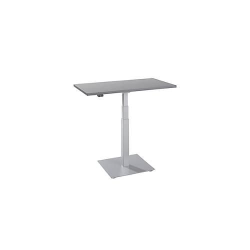 4251898813814 - Beistelltisch Start Off elektrisch höhenverstellbar Rechteck Säulenfuß B 1000 x T 600 x H 635-1285 mm graphit weißaluminium