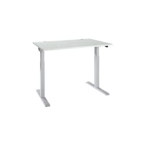 4251898820478 - Select Schreibtisch ERGO-T 20 elektrisch höhenverstellbar Rechteck T-Fuß B 1200 x T 800 x H 715-1205 mm lichtgrau weißalu 4251898820478 - Select Schreibtisch ERGO-T 20 elektrisch höhenverstellbar Rechteck T-Fuß B 1200 x T 800 x H 715-1205 mm lichtgrau weißalu