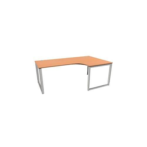 4250510881941 - Genius Winkelschreibtisch MODENA FLEX 90° Bügelfuß Ansatz rechts B 2000 mm Buche-Dekor