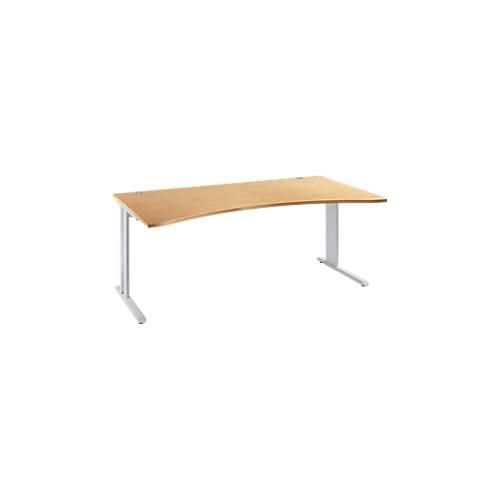 4250510838419 - Schreibtisch Planova Basic mit Cockpitplatte C-Fuß B 1800 mm T 800 1000 mm