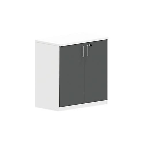 4250510852736 - Schrank NEVADA B 800 x T 445 x H 825 mm weiß dunkelgrau