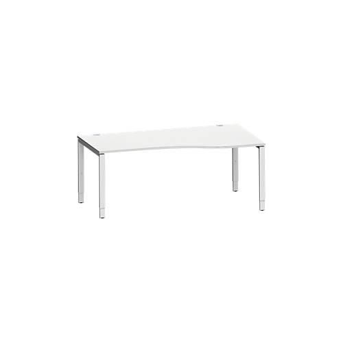 4250510936832 - Genius Freiformschreibtisch MODENA FLEX Ansatz rechts B 1800 mm lichtgrau