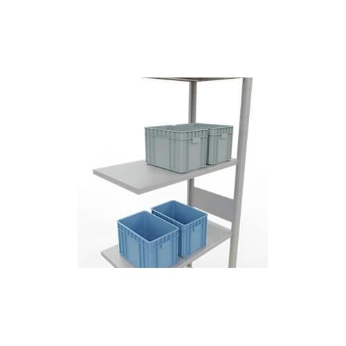 4004514292940 - Schulte Lagertechnik Fachbodenregal-Stecksystem MULTIplus 150 Anbauregal Längenriegel 3000x750x400 mm 7 Böden lichtgrau 4004514292940 - Schulte Lagertechnik Fachbodenregal-Stecksystem MULTIplus 150 Anbauregal Längenriegel 3000x750x400 mm 7 Böden lichtgrau
