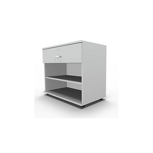 4251898809947 - Select Sideboard mit Schublade abschließbar Spanplatte B 800 x T 420 x H 663 mm lichtgrau 4251898809947 - Select Sideboard mit Schublade abschließbar Spanplatte B 800 x T 420 x H 663 mm lichtgrau