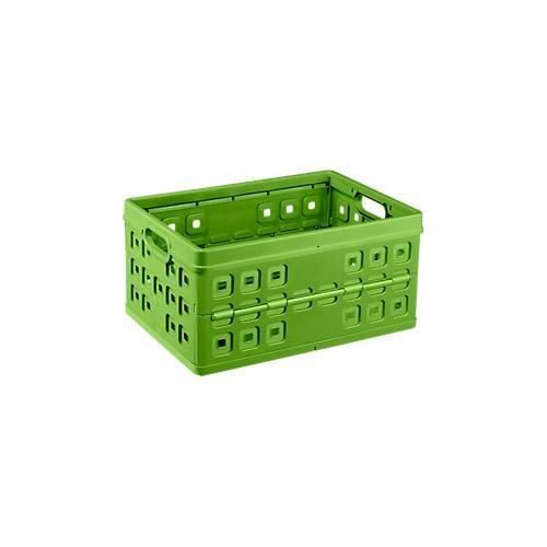 8711112573093 - Square Klappbox Inhalt 46 Liter mit Durchfassgriff natur-grün