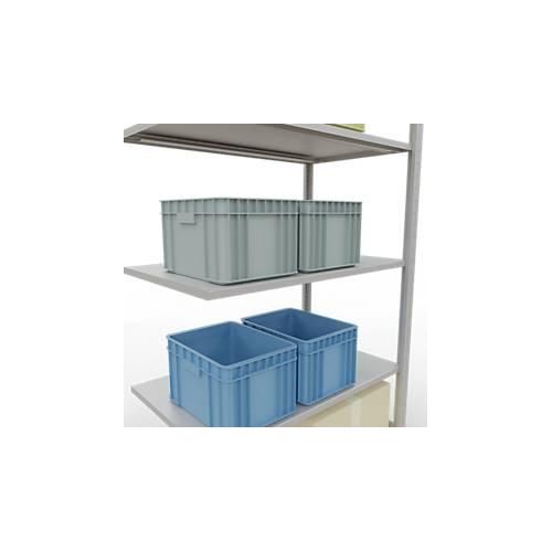 4004514293329 - Schulte Lagertechnik Fachbodenregal-Stecksystem MULTIplus 150 Anbauregal Längenriegel 2000x1000x600 mm 5 Böden lichtgrau 4004514293329 - Schulte Lagertechnik Fachbodenregal-Stecksystem MULTIplus 150 Anbauregal Längenriegel 2000x1000x600 mm 5 Böden lichtgrau