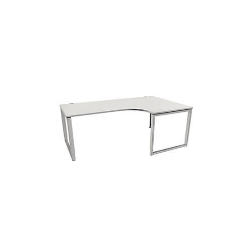 4250510881934 - Genius Winkelschreibtisch MODENA FLEX 90° Bügelfuß Ansatz rechts B 2000 mm lichtgrau 4250510881934 - Genius Winkelschreibtisch MODENA FLEX 90° Bügelfuß Ansatz rechts B 2000 mm lichtgrau