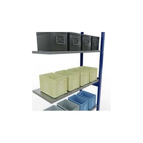 4004514280213 - Schulte Lagertechnik Fachbodenregal-Stecksystem MULTIplus 150 Anbauregal Längenriegel 2500x1000x400 mm 6 Böden enzianblau verzinkt 4004514280213 - Schulte Lagertechnik Fachbodenregal-Stecksystem MULTIplus 150 Anbauregal Längenriegel 2500x1000x400 mm 6 Böden enzianblau verzinkt