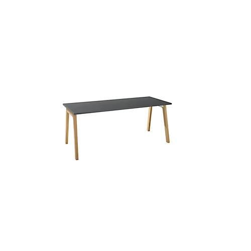 4251898813050 - Select Schreibtisch Start Off Wood Rechteck A-Fuß B 1800 x T 800 x H 735 mm graphit Holzoptik 4251898813050 - Select Schreibtisch Start Off Wood Rechteck A-Fuß B 1800 x T 800 x H 735 mm graphit Holzoptik