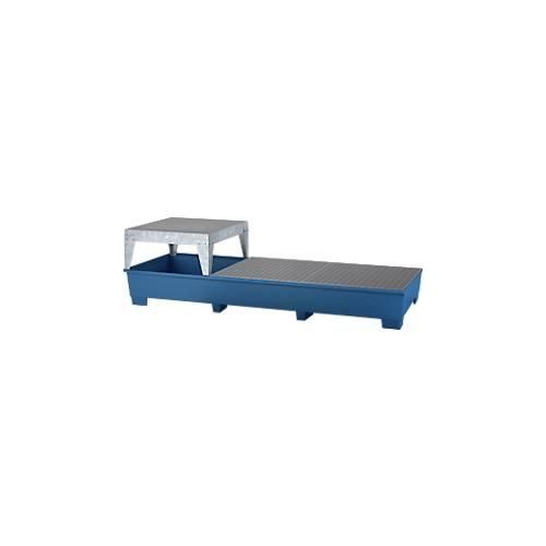 4250101136412 - IBC-Station ASECOS Stahl mit Gitterrost Abfüllblock u Staplerschuhen 1000 l Auffangvolumen B 3280 x T 1300 x H 820 mm lackiert 4250101136412 - IBC-Station ASECOS Stahl mit Gitterrost Abfüllblock u Staplerschuhen 1000 l Auffangvolumen B 3280 x T 1300 x H 820 mm lackiert