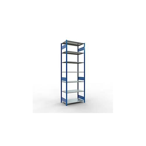 4004514281029 - Schulte Lagertechnik Fachbodenregal MULTIplus150 Steck-Grundregal B 1000 x T 600 x H 3000 mm 7 Ebenen bis 1500 kg enzianblau verzinkt 4004514281029 - Schulte Lagertechnik Fachbodenregal MULTIplus150 Steck-Grundregal B 1000 x T 600 x H 3000 mm 7 Ebenen bis 1500 kg enzianblau verzinkt