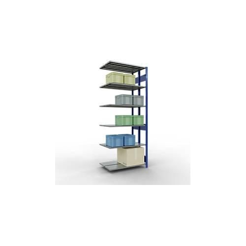 4004514296078 - Schulte Lagertechnik Fachbodenregal-Stecksystem MULTIplus 150 Doppel-Anbauregal Längenriegel H2500 B1000 T2x300 mm 2x6 Böden enzianblau verzinkt 4004514296078 - Schulte Lagertechnik Fachbodenregal-Stecksystem MULTIplus 150 Doppel-Anbauregal Längenriegel H2500 B1000 T2x300 mm 2x6 Böden enzianblau verzinkt