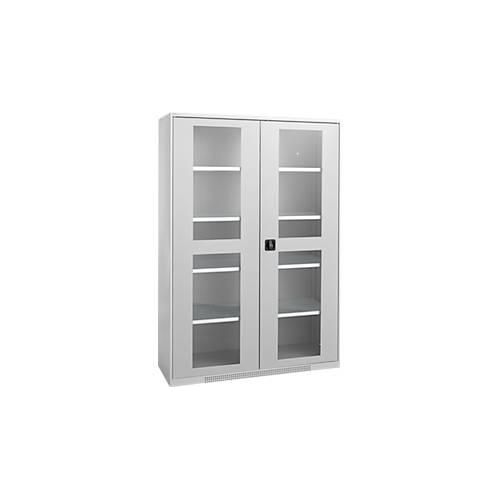 4051273769480 - Genius Flügeltürenschrank FS Stahl Sichtfenster Lüftungslöcher B 1343 x T 620 x H 1950 mm 5 OH Weißalu Weißalu bis 750 kg 4051273769480 - Genius Flügeltürenschrank FS Stahl Sichtfenster Lüftungslöcher B 1343 x T 620 x H 1950 mm 5 OH Weißalu Weißalu bis 750 kg
