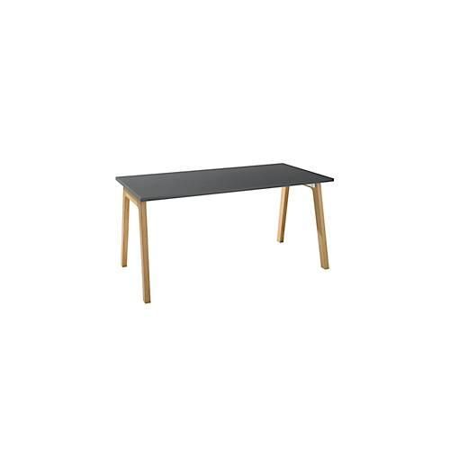 4251898813029 - Select Schreibtisch Start Off Wood Rechteck A-Fuß B 1600 x T 800 x H 735 mm graphit Holzoptik