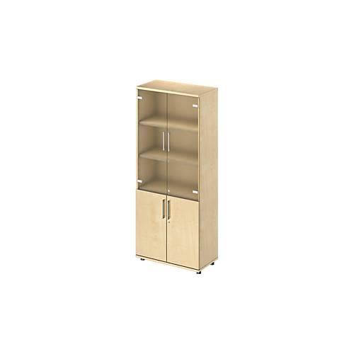 4250510932919 - Genius Kombischrank TETRIS WOOD 5 OH H 1910 mm Glas- und Flügeltüren Höhe inkl Gleiter Ahorn-Dekor 4250510932919 - Genius Kombischrank TETRIS WOOD 5 OH H 1910 mm Glas- und Flügeltüren Höhe inkl Gleiter Ahorn-Dekor