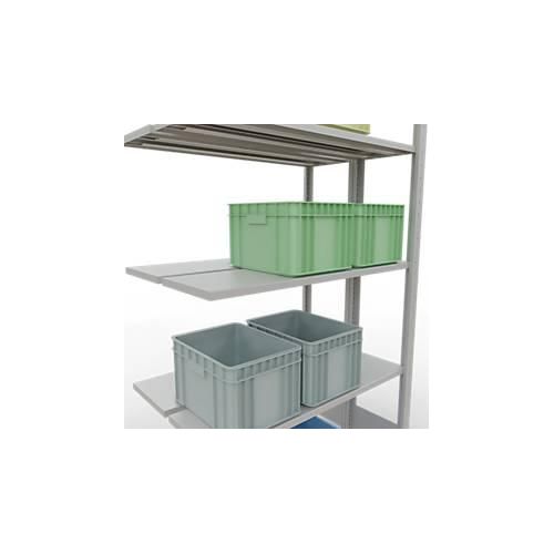 4004514269898 - SCHULTE Lagertechnik - StecksDoppelanbauregal Typ 150 - 2000x1000x2x300 mm 2x5 Böden 4004514269898 - SCHULTE Lagertechnik - StecksDoppelanbauregal Typ 150 - 2000x1000x2x300 mm 2x5 Böden