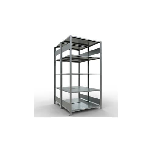 4004514261946 - Schulte Lagertechnik Fachbodenregal-Stecksystem MULTIplus 150 Doppel-Grundregal Längenriegel H2000 B1000 T2x600 mm 2x5 Böden verzinkt 4004514261946 - Schulte Lagertechnik Fachbodenregal-Stecksystem MULTIplus 150 Doppel-Grundregal Längenriegel H2000 B1000 T2x600 mm 2x5 Böden verzinkt