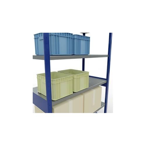 4004514283573 - Schulte Lagertechnik Fachbodenregal-Stecksystem MULTIplus 250 Grundregal Längenriegel 2500x1300x600 mm 6 Böden enzianblau verzinkt 4004514283573 - Schulte Lagertechnik Fachbodenregal-Stecksystem MULTIplus 250 Grundregal Längenriegel 2500x1300x600 mm 6 Böden enzianblau verzinkt