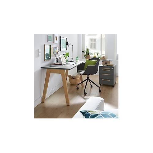 4251898813081 - Select Schreibtisch Start Off Wood Rechteck A-Fuß B 1300 x T 650 x H 735 mm graphit Holzoptik 4251898813081 - Select Schreibtisch Start Off Wood Rechteck A-Fuß B 1300 x T 650 x H 735 mm graphit Holzoptik