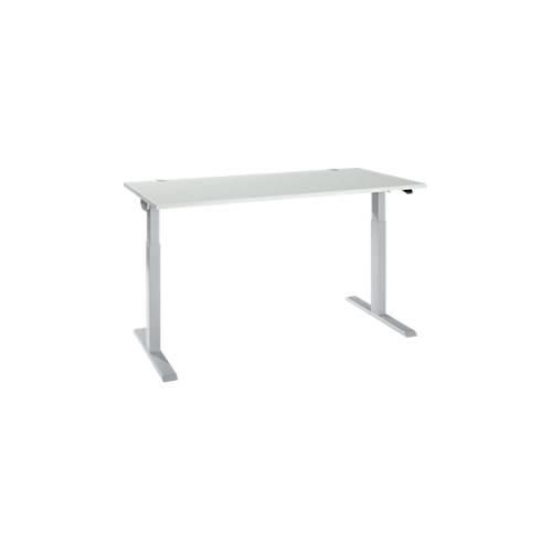 4251898820577 - Select Schreibtisch ERGO-T 20 elektrisch höhenverstellbar Rechteck T-Fuß B 1600 x T 800 x H 715-1205 mm lichtgrau weißalu 4251898820577 - Select Schreibtisch ERGO-T 20 elektrisch höhenverstellbar Rechteck T-Fuß B 1600 x T 800 x H 715-1205 mm lichtgrau weißalu