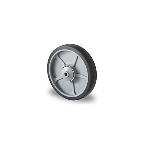 4260475212698 - CASCOO Einbaurad P2G2 mit Rad-ø 200 mm x B 40 mm Polypropylen-Felge Elastomer-Lauffläche grau Kugellager bis 250 kg 4260475212698 - CASCOO Einbaurad P2G2 mit Rad-ø 200 mm x B 40 mm Polypropylen-Felge Elastomer-Lauffläche grau Kugellager bis 250 kg
