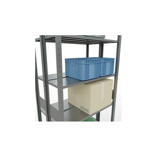 4058255012459 - Schulte Lagertechnik Fachbodenregal-Stecksystem MULTIplus 150 Doppel-Grundregal Längenriegel H3000 B1000 T2x300 mm 2x7 Böden verzinkt 4058255012459 - Schulte Lagertechnik Fachbodenregal-Stecksystem MULTIplus 150 Doppel-Grundregal Längenriegel H3000 B1000 T2x300 mm 2x7 Böden verzinkt