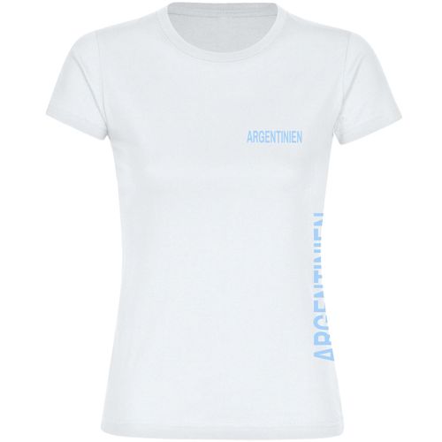 4068859273347 - multifanshop Damen T-Shirt - Argentinien - Brust & Seite - Druck hellblau - Frauen 4068859273347 - multifanshop Damen T-Shirt - Argentinien - Brust & Seite - Druck hellblau - Frauen