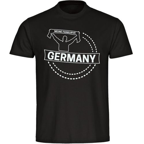 4068859358587 - multifanshop Kinder T-Shirt - Germany - Meine Fankurve - Druck weiß - Kind 4068859358587 - multifanshop Kinder T-Shirt - Germany - Meine Fankurve - Druck weiß - Kind