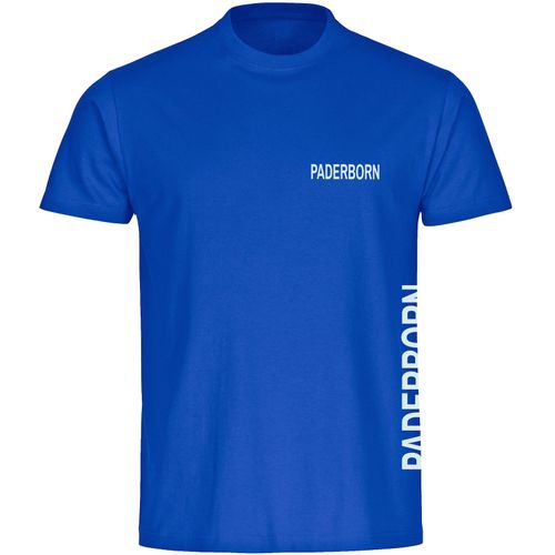 4068859023355 - multifanshop Kinder T-Shirt - Paderborn - Brust & Seite - Druck weiß - Kind