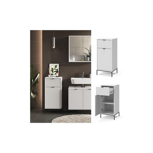 4066731444816 - Midischrank Eliza Weiß 40 x 87 cm mit Tür und Schublade