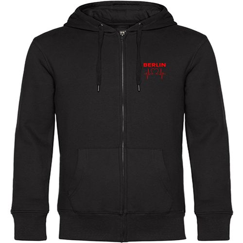 4068859104504 - multifanshop Kapuzen Sweatshirt Jacke - Berlin rot - Herzschlag - Druck rot - Sweat 4068859104504 - multifanshop Kapuzen Sweatshirt Jacke - Berlin rot - Herzschlag - Druck rot - Sweat