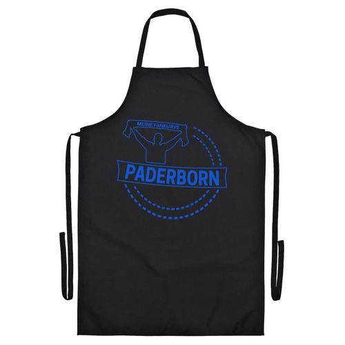 4068859056889 - multifanshop Grillschürze - Paderborn - Meine Fankurve - Druck blau - Schürze