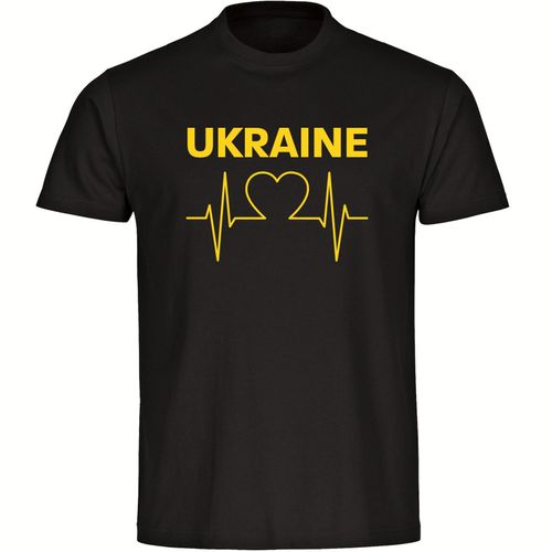 4068859297282 - multifanshop Herren T-Shirt - Ukraine - Herzschlag - Druck gelb - Männer 4068859297282 - multifanshop Herren T-Shirt - Ukraine - Herzschlag - Druck gelb - Männer