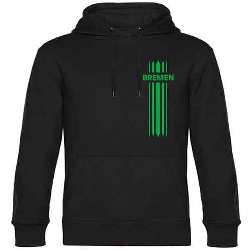 4068859175795 - multifanshop Kapuzen Sweatshirt - Bremen - Streifen - Druck grün - Hoodie 4068859175795 - multifanshop Kapuzen Sweatshirt - Bremen - Streifen - Druck grün - Hoodie