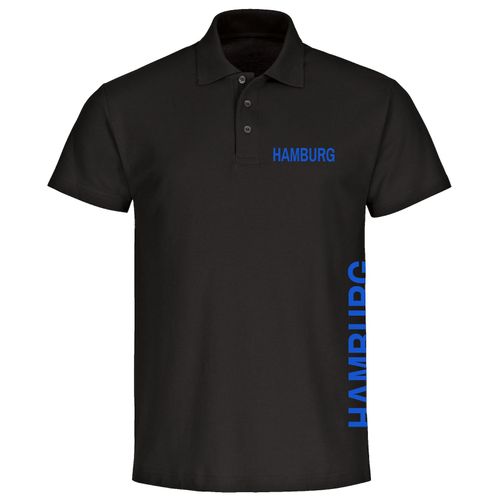 4068859010515 - multifanshop Poloshirt - Hamburg - Brust & Seite - Druck blau - Polo 4068859010515 - multifanshop Poloshirt - Hamburg - Brust & Seite - Druck blau - Polo