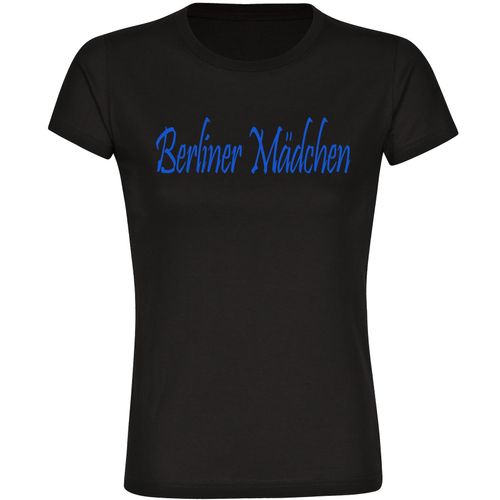 4068859060701 - multifanshop Kinder T-Shirt - Berlin blau - Berliner Mädchen - Druck blau - Kind