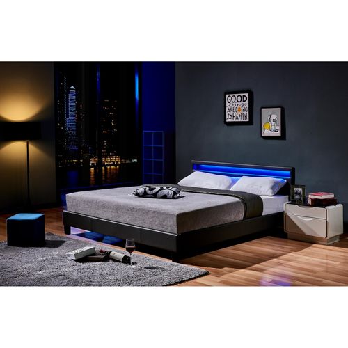 4058166247438 - Led Bett astro Farbe Dunkelgrau Größe 180 x 200 cm led Polsterbett Bett Bettgestellt - Home Deluxe 4058166247438 - Led Bett astro Farbe Dunkelgrau Größe 180 x 200 cm led Polsterbett Bett Bettgestellt - Home Deluxe