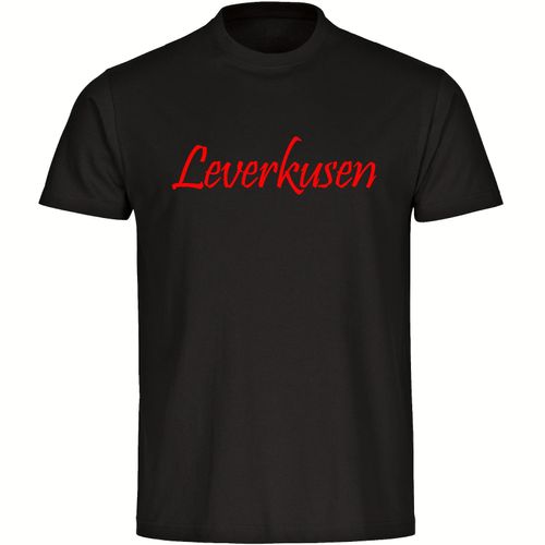 4068859160678 - multifanshop Kinder T-Shirt - Leverkusen - Schriftzug - Druck rot - Kind