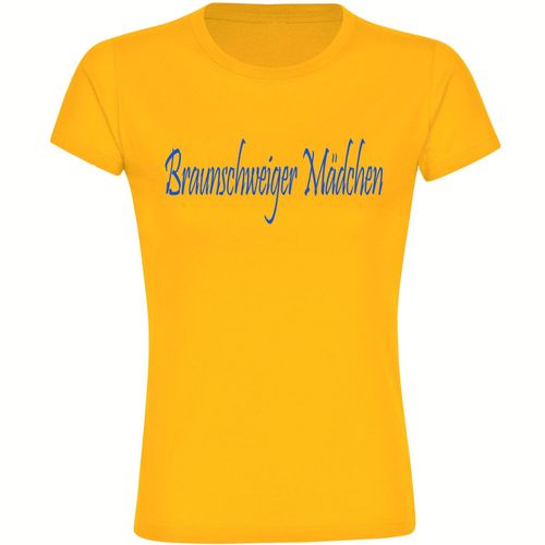 4068859205836 - multifanshop Kinder T-Shirt - Braunschweig - Braunschweiger Mädchen - Druck blau - Kind