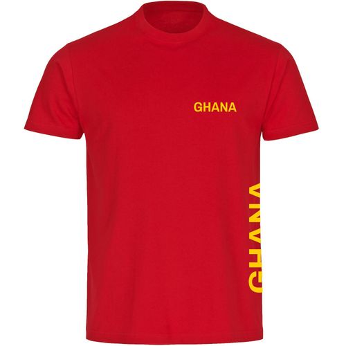 4068859312091 - multifanshop Herren T-Shirt - Ghana - Brust & Seite - Druck gelb - Männer 4068859312091 - multifanshop Herren T-Shirt - Ghana - Brust & Seite - Druck gelb - Männer