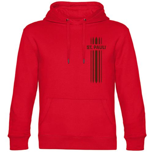 4068859194987 - multifanshop Kapuzen Sweatshirt - St Pauli - Streifen - Druck braun - Hoodie 4068859194987 - multifanshop Kapuzen Sweatshirt - St Pauli - Streifen - Druck braun - Hoodie
