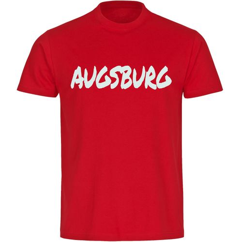 4068859494636 - multifanshop Herren T-Shirt - Augsburg - Textmarker - Druck weiß - Männer 4068859494636 - multifanshop Herren T-Shirt - Augsburg - Textmarker - Druck weiß - Männer