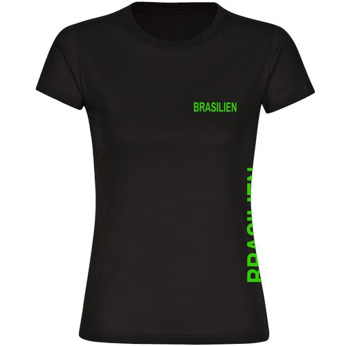 4068859285807 - multifanshop Damen T-Shirt - Brasilien - Brust & Seite - Druck gelb - Frauen 4068859285807 - multifanshop Damen T-Shirt - Brasilien - Brust & Seite - Druck gelb - Frauen