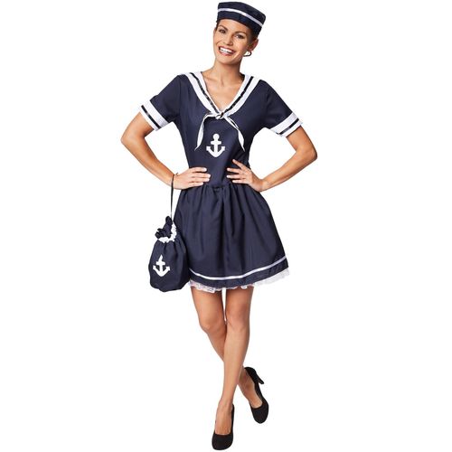 4260552083340 - tectake® Frauenkostüm Seemanns-Frau