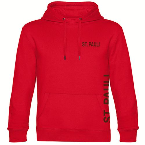 4068859191917 - multifanshop Kapuzen Sweatshirt - St Pauli - Brust & Seite - Druck braun - Hoodie