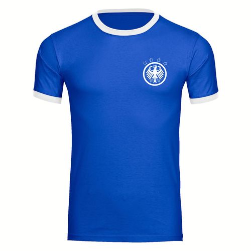4068859272159 - multifanshop Kontrast T-Shirt - Deutschland - Adler Retro - Druck weiß - Männer