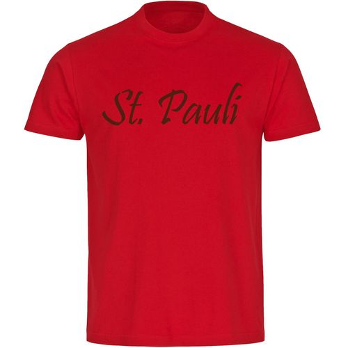 4068859197148 - multifanshop Herren T-Shirt - St Pauli - Schriftzug - Druck braun - Männer 4068859197148 - multifanshop Herren T-Shirt - St Pauli - Schriftzug - Druck braun - Männer