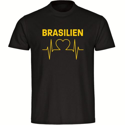 4068859287795 - multifanshop Kinder T-Shirt - Brasilien - Herzschlag - Druck grün - Kind 4068859287795 - multifanshop Kinder T-Shirt - Brasilien - Herzschlag - Druck grün - Kind