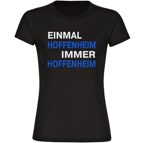 4068859057978 - multifanshop Damen T-Shirt - Hoffenheim - Einmal Immer - Druck blau - Frauen 4068859057978 - multifanshop Damen T-Shirt - Hoffenheim - Einmal Immer - Druck blau - Frauen
